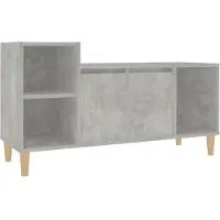 Syfax Tv-meubel 100x35x55 cm bewerkt hout betongrijs