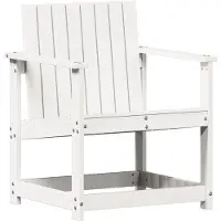 Syfax Tuinstoel 62x56x77 cm massief grenenhout wit