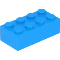 LEGO 2x4 steen 3001 - 10 stuks, donker azuurblauw