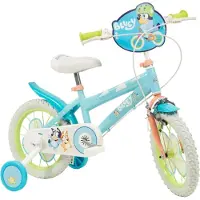 Toimsa Kinderfiets Bluey 14" Blauw Groen