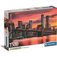 Ginza.se - Puzzel - 1500 Stukjes - East River bij Dusk - Puzzel Voor Volwassenen