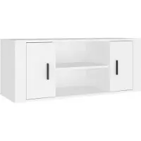 vidaXL Tv-meubel 100x35x40 cm bewerkt hout wit