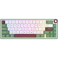 Royal Kludge R65 Gaming-toetsenbord, kleur: groen, met chartreuse schakelaars