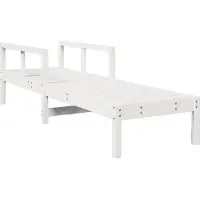 vidaXL Ligstoel 199,5x62x55 cm massief grenenhout wit