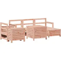 vidaXL 7-delige Loungeset massief douglas vurenhout