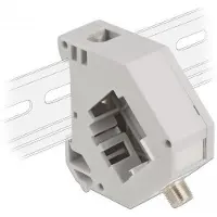 DeLOCK DIN rail Adapter with Keystone F female to F female