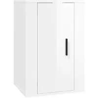 Syfax Tv-wandmeubel 40x34,5x60 cm hoogglans wit