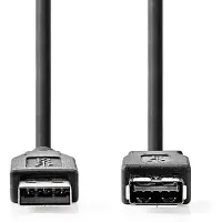 Nedis USB-A verlengkabel | USB3.0 5 Gbps | 10W | zwart | 2 meter