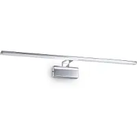 Ideal Lux LED wandlamp Alma, chroomkleurig metaal, breedte 81 cm Alma, chroom / zilver, Woon-/ Eetkamer, metaal, Modern, Wandlamp