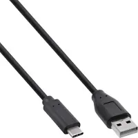 InLine USB 2.0-kabel, type C-stekker naar A-stekker, zwart, 5m