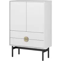 Selsey Stoon - Hoge kast - 85 cm - wit