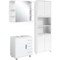 Vicco Badkamermeubelset Maris Wit 3-delig, Model 41640