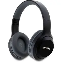 GUESS Draadloze Koptelefoon - Classic Silver Logo Over-Ear Bluetooth Headphone - Zwart