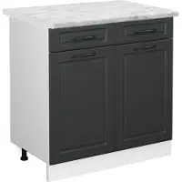 Vicco R-Line Keukenonderkast – 80 cm, WB Marmer Antraciet landhuis
