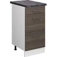 Vicco R-Line Keukenonderkast – 40 cm met laden, WB Antraciet Edel grijs