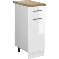 Vicco R-Line Keukenonderkast – 30 cm, WB Eik Wit Hoogglans