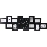 Koopman Wandklok met 10 fotolijstjes, 80 x 4 x 26 cm