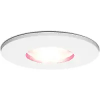 Hofronic Smart WiFi RGBWW LED inbouwspot Barcelona wit GU10 5,5 Watt IP44