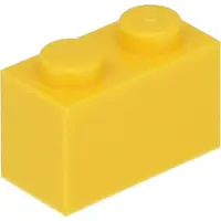 LEGO : 100 stuks steen 1x2 in de kleur 'geel'