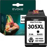 Evoke HP 305 zwarte XL-printercartridge | compatibel met DeskJet 2700 2710 2720 2721 2722 ENVY 6020e 2710e 2720e