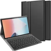Cazy tablet Hoes met Toetsenbord geschikt voor Lenovo Tab M10 (3rd Gen) - QWERTY Spanish Bluetooth Keyboard Case - Zwart