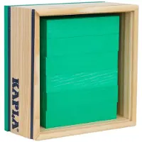 Kapla - Kleur - Constructiespeelgoed - lichtgroen - 40 Plankjes