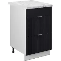 Vicco Fame-Line Keukenkasten – 50 cm, WB Marmer Zwart gestreept