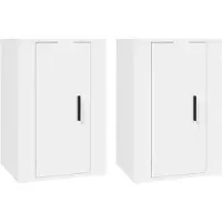Syfax Tv-wandmeubels 2 st 40x34,5x60 cm wit