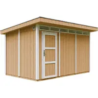 Timbela M904-HARVEST HONEY - LP SmartSide Tuinhuis op houtbasis - 8,7 m² - 412x279xH237 cm - met vloer en verf