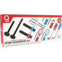 Qware Switch Accessoirepakket – 2 golfclubs, 2 tennisrackets, 2 polsbandjes en meer voor de Nintendo Switch