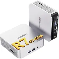 GEEKOM A8 Office Mini PC: AMD Ryzen 7 8745HS, 16GB DDR5 (uitbreidbaar), 1TB SSD, 6x USB, 8K-ondersteuning, Windows 11 Pro