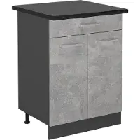 Vicco R-Line Keukenonderkast – 60 cm, WB Antraciet Beton