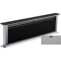 Klarstein Royal Flush Eco Downdraft-afzuigkap - A++ energie-efficiëntie, 836 m³/u luchtcirculatie, Stil 74 dB, Touch-bediening, LED-verlichting in 9 kleuren, Wandmontage, Recirculatie mogelijk