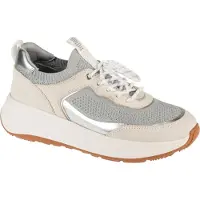 FitFlop F-mode suede/knit flatform slip-on laced sneakers