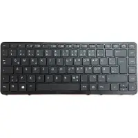 T-ProTek Duits toetsenbord, zwart met zwarte rand, met TrackPoint, geschikt voor HP Elitebook 850 G1