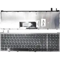 T-ProTek DUITS - Zwarte toetsenbord met grijze rand, compatibel met de SONY Vaio PCG-8131M