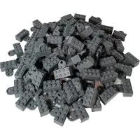 LEGO 2x4 magnetische bouwstenen, donkergrijs - 74188c01, NIEUW! Set van 3 stuks