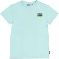 Tumble 'n dry T-shirt met backprint turquoise Blauw Jongens Katoen Ronde hals - maat 98