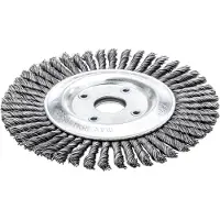 Lessmann Ronde borstel | gat d. 115 mm draaddikte 0,5 mm | staal 6 mm | 15.000 omw/min | 1 stuk - 472201EZ