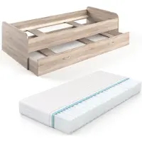VitaliSpa Enzo Kinderbed – 90x200 cm met matras Sonoma