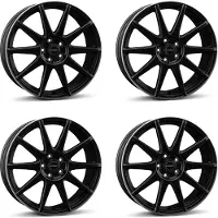 BORBET 4 velgen, model GTX, 8.0x19 inch, ET42, 5x108, kleur: zilver (SWMSIL), geschikt voor Jaguar E-Pace, F-Pace, I-Pace, XE, XF