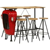 Syfax 7-delige Barset massief mangohout