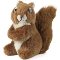 Living Nature Knuffel - 14x11 cm - Eekhoorn Medium+ - Bruin - - OneSize - Knuffels