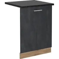 Vicco R-Line Vaatwasserfrontpaneel – 60 cm, WB Antraciet Zwart beton