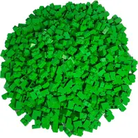 LEGO 1x2 blokken, hoge blokken, groen - 3004, NIEUW! Aantal: 500x