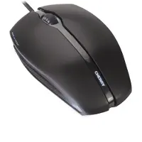 Cherry GENTIX bedrade optische muis (verlicht) Zwart USB, 3 knoppen, rubberen zijkanten, 1000 dpi resolutie