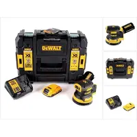 DeWalt DCW 210 D1 accu excentrische schuurmachine borstelloos 18 V 12.000 tpm 125 mm + 1x accu 2,0 Ah + 1x snellader in TSTAK
