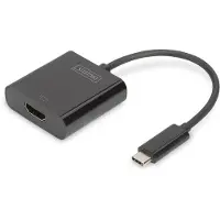 Digitus USB / HDMI Adapter [1x USB-C stekker - 1x HDMI-bus] Zwart