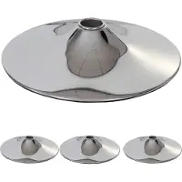 Generique 4x plateau de sol pour tabouret de bar chrome Ø 45cm