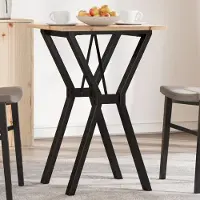 Prolenta Maison Exclusive - Eettafel met Y-frame, 50 x 50 x 75 cm, gemaakt van grenenhout en staal